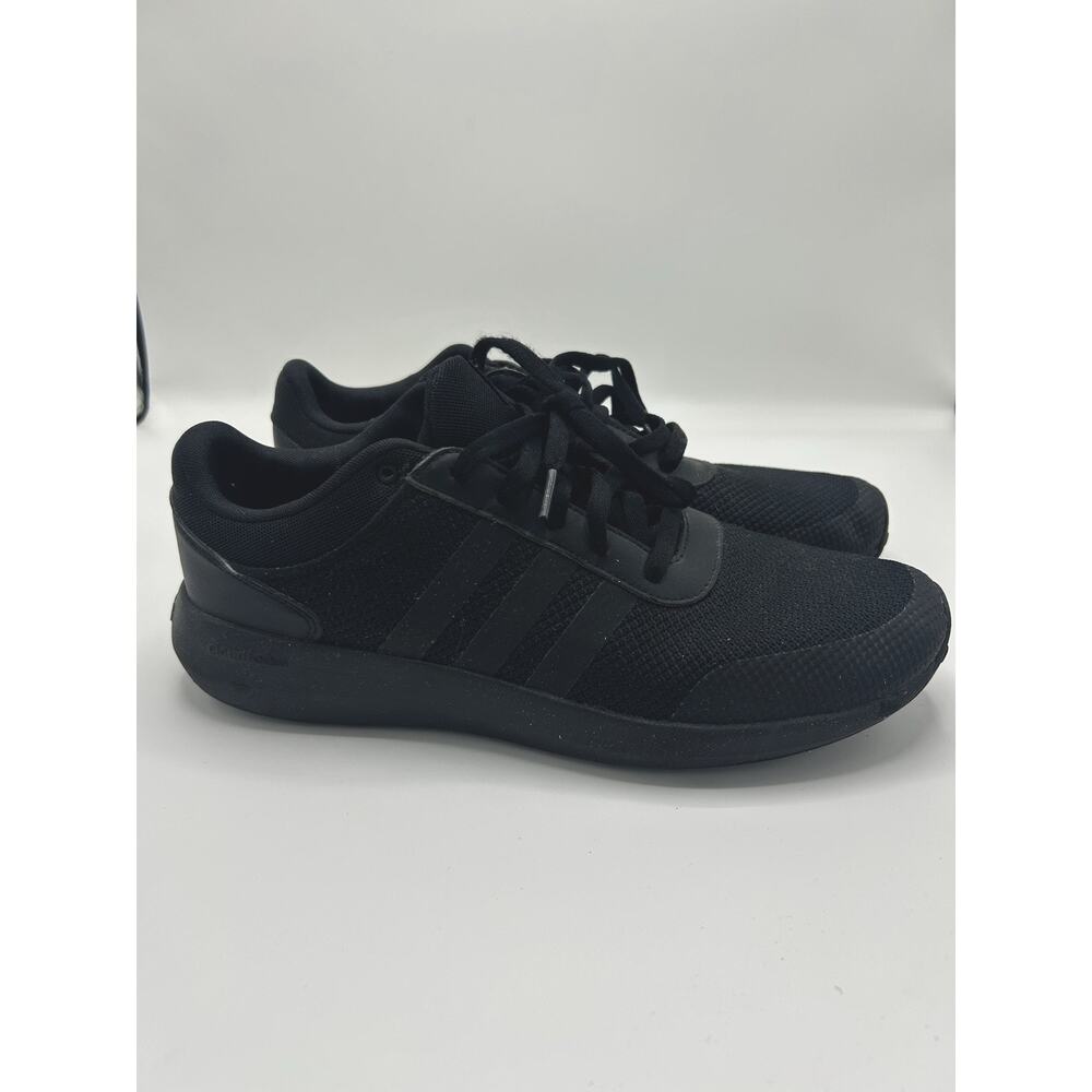 Adidas Mens Cloudfoam Race B74372 Black Running Shoes Sneakers Size 12 Clean